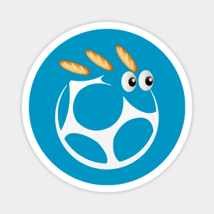 Soccer Hair Splash Magnet